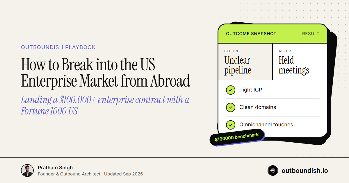How to Break into the US Enterprise Market from Abroad — Outboundish cover