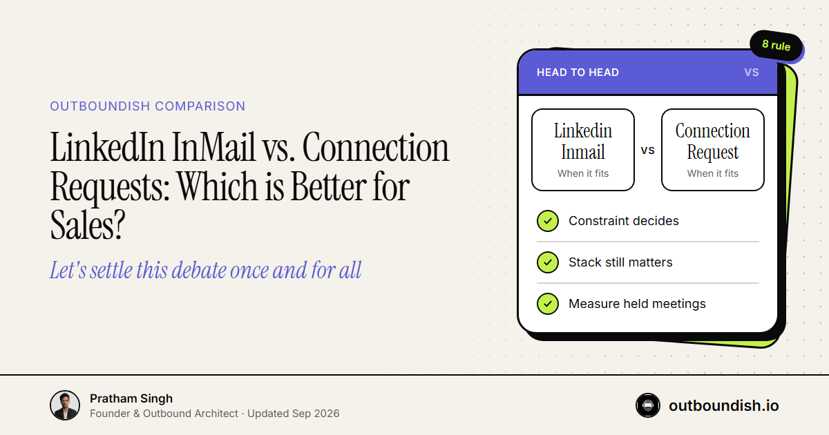 LinkedIn InMail vs. Connection Requests: Which is Better for Sales? — Outboundish cover