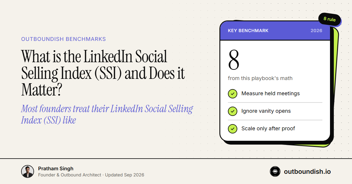 What is the LinkedIn Social Selling Index (SSI) and Does it Matter? — Outboundish cover