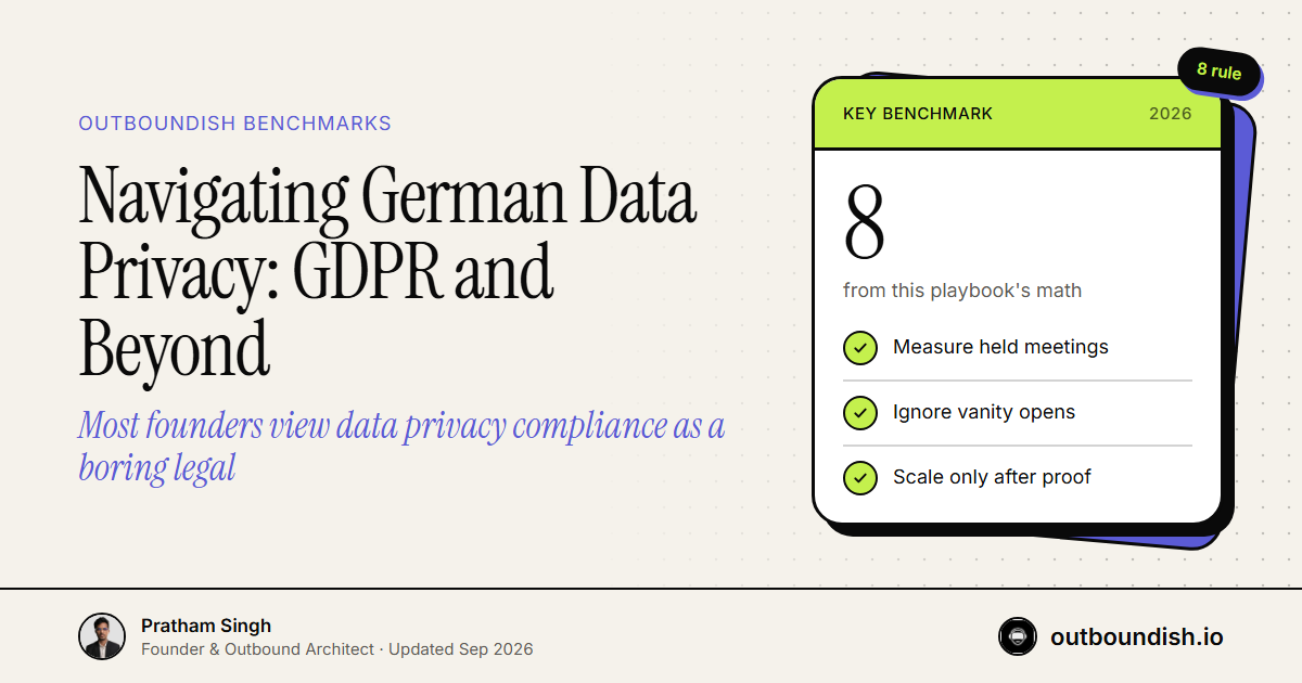 Navigating German Data Privacy: GDPR and Beyond — Outboundish cover