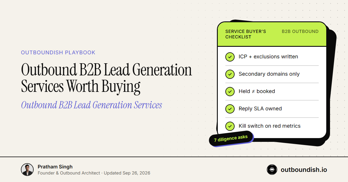 Outbound B2B Lead Generation Services Worth Buying — Outboundish cover
